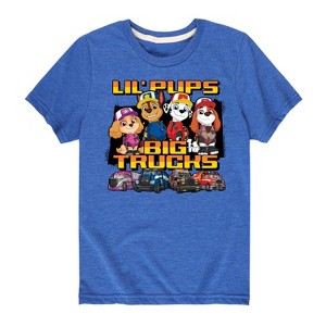 Boys' - Paw Patrol - Lil Pups Big Trucks Short Sleeve Graphic T-Shirt - 1 of 4