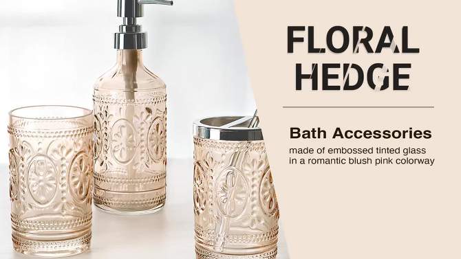 Floral Hedge Bathroom Tumbler - Allure Home Creations, 2 of 6, play video