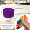 Unique Bargains Silicone Protective Heat Resistant Non Slip Coffee Cup Sleeve 6 Pcs - 2 of 4