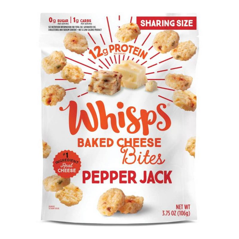 Whisps Pepper Jack Cheese Bites - 3.75oz, 1 of 3