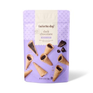 Dark Chocolate Filled Waffle Cones - 4.23oz - Favorite Day™ - 1 of 3