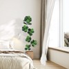 Artificial Fiddle Leaf Fig Tree, Faux Ficus Lyrata Plant In Pot, Fake Floor Green Plant with White Planter for Home Office Living Room Decor - 4 of 4