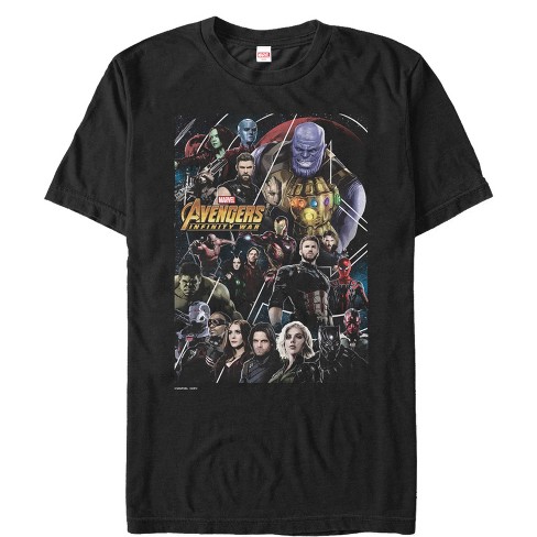 Men s Marvel Avengers Infinity War Character View T shirt Target