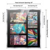 PosterPalooza | Stainless Steel Silver Wood Finish Collage Frame - Black Mat, 20 Frame Sizes, UV Acrylic - 2 of 4
