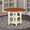 HomeStock round Kitchen Table with two shelves - 4 of 4