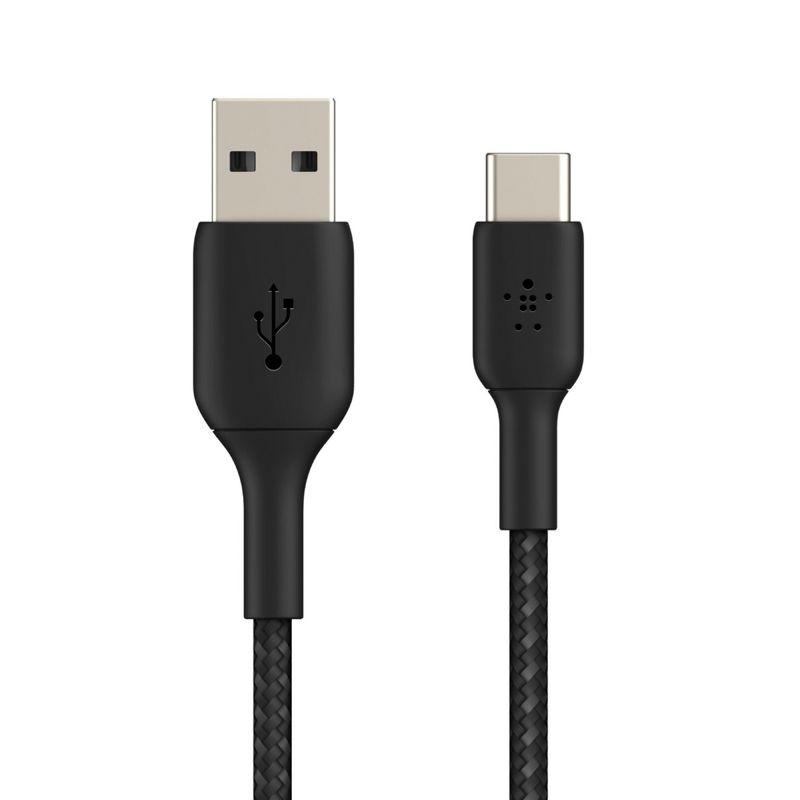 Belkin® BOOST UP CHARGE™ Braided USB-C® to USB-A Cable, 6.6 Ft., Black, 5 of 8