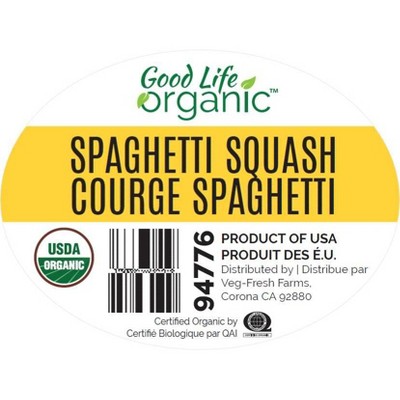 Fresh Organic Spaghetti Squash - each
