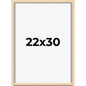 PosterPalooza | Classic Modern Yellow Picture Frame - UV Acrylic, Foam Board Backing, Hanging Hardware - 1 of 4