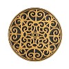 Evergreen Recycled Rubber Stepping Stones, Set of 3 - Golden Medallion - 4 of 4