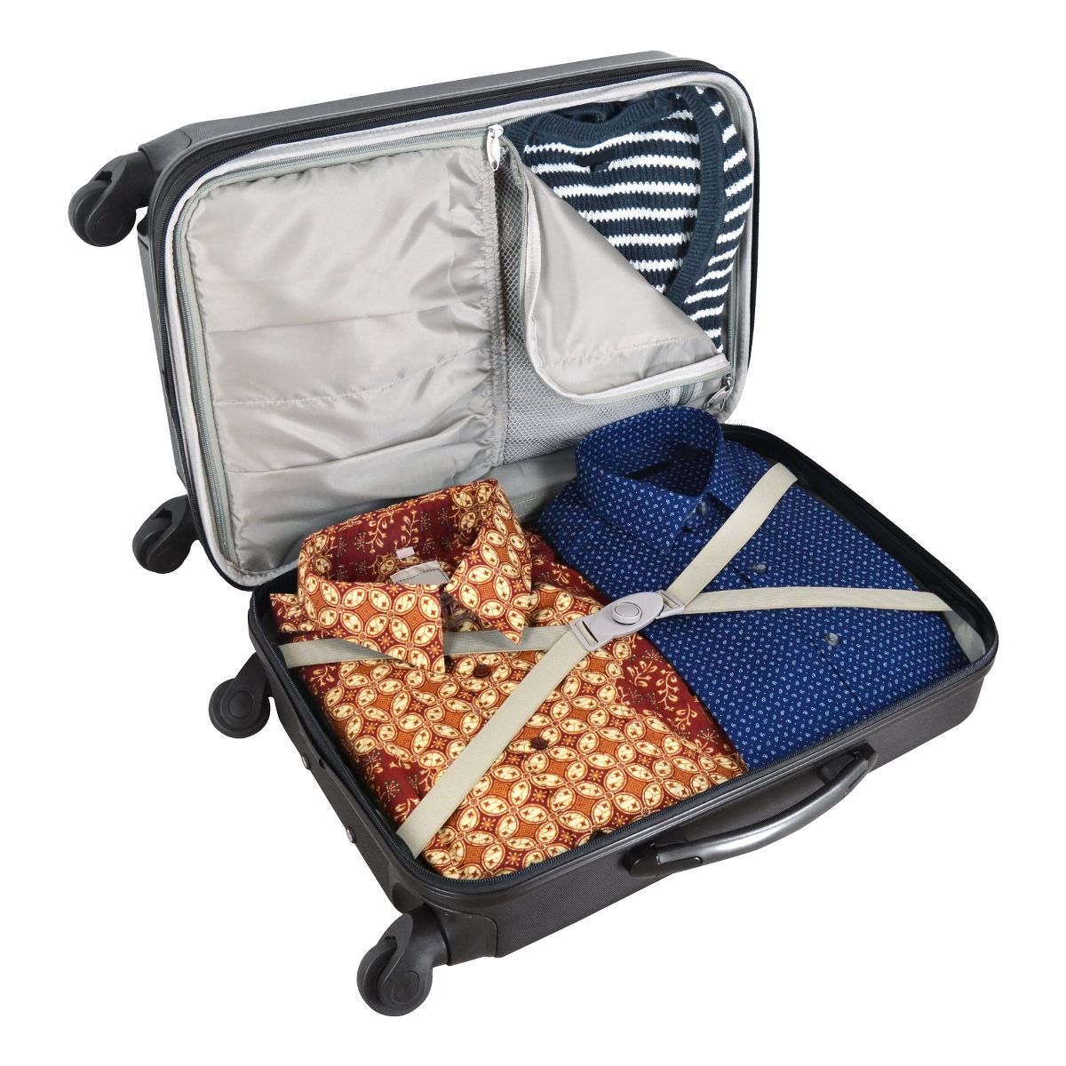 NCAA 21" Hardcase Two-Tone Spinner Carry On Suitcase - thumbnail 4