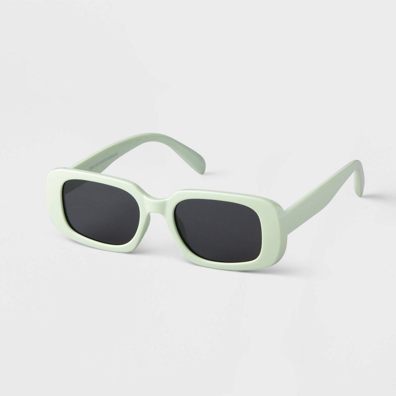 Women&#39;s Plastic Oval Sunglasses - A New Day&#8482; Green, 2 of 3