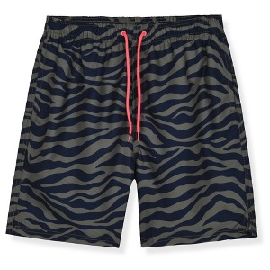 Blue Horizon Swimwear Mens Slim Fit Swim Shorts 7 inch Swim Trunks- Quick Dry Mens Bathing Suits with Mesh Lining - 1 of 4