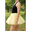Malco Modes Women’s Tutu Mini Skirt – Fluffy Layered Ballet Underskirt for Carnival, Festival, Rave, Dance, and Costume Wear – Ivory - 3 of 4