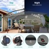 Sonkuki 8.2 x 8.2 Ft. LED Patio Offset Umbrella With Base for Garden, Backyard and Poolside - 4 of 4