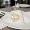 Unique Bargains Napkin Ring Faux Pearls Stainless Steel 1 Pc - 3 of 3