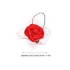 Unique Bargains Mini DIY Craft Decoration Artificial Rose Flower Head 72 Pcs Red - 2 of 4