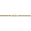Black Bow Jewelry 2.5mm, 10k Yellow Gold Lightweight D/C Rope Chain Necklace - 4 of 4