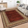 Coucheta Washable Runner Rug, Non-Slip Low-Pile Kitchen Bathroom Rug, Border Carpet for Hallway Bedroom Laundry, Multi-Color & Size - 4 of 4