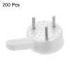 Unique Bargains ABS Non-mark Hook Picture Photo Frame Hangers White 0.98"x0.59"x0.31" 200 Pcs - 2 of 3