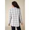 Women's Windowpane Plaid Knit Swing Jacket - habitat - 2 of 4