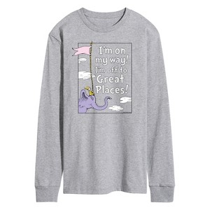 Men's - Dr. Seuss - I'm On My Way Long Sleeve Graphic T-Shirt - 1 of 4