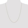 Black Bow Jewelry 0.8mm 14k Yellow Gold Solid D/C Cable Chain Necklace - 3 of 4