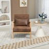 GDFStudio Bonny Modern Upholstered Accent Chair with Wooden Frame - 2 of 4