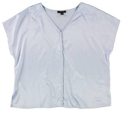 Alfani Womens Satin Pullover Blouse