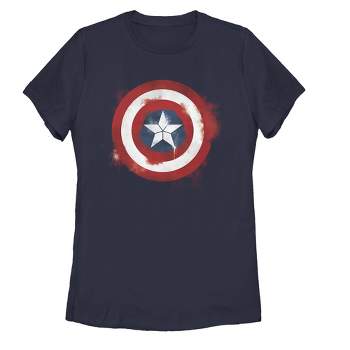 Women's Marvel Avengers: Endgame Cap Smudged Shield T-Shirt