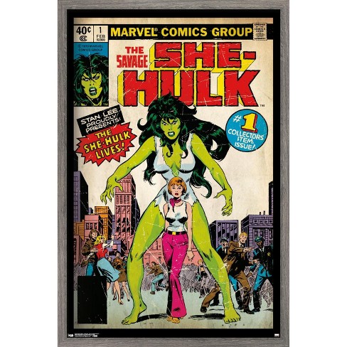 Trends International Marvel Comics - She-Hulk - The Savage She-Hulk #1 Framed Wall Poster Prints - image 1 of 4