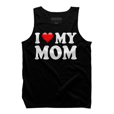 Men's Design By Humans I Love My Mom Bold Text By ArmyTee Tank Top