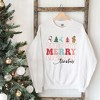 Simply Sage Market Women's Graphic Sweatshirt Merry Stacked Teacher - 3 of 4
