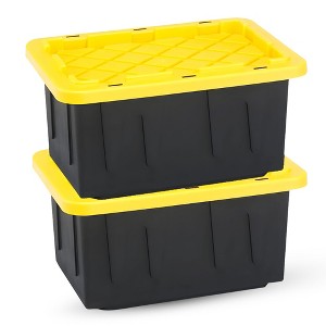 HOMZ Durabilt 27 Gallon Heavy Duty Storage Tote with Lid - 1 of 4