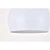 Elegant Lighting Nora 1 Light white plug-in pendant - 4 of 4