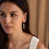 Gold Dangle Earrings for Women, 14K Gold Plated LightweightTeardrop Drop Earrings, Trendy Leverback Minimalist Jewelry for - 4 of 4