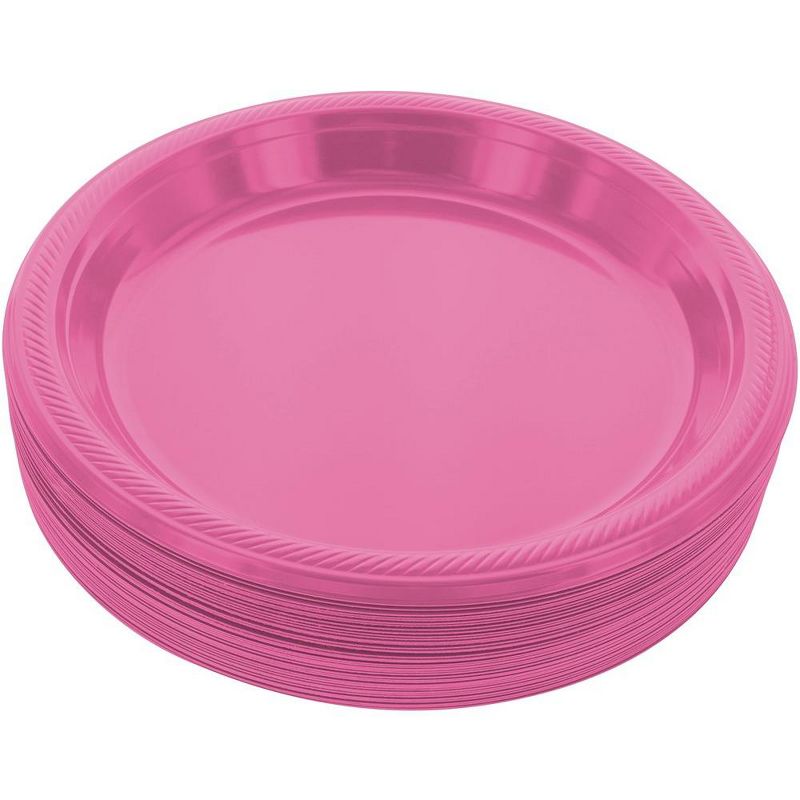 SparkSettings Disposable Plastic Dinner Plates 7 Inches, Pack of 50, 1 of 5