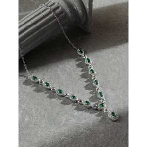 SOHI Women's Emerald Green The Monaco Collar Necklace - 1 of 4
