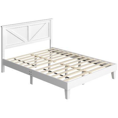 Yaheetech Farmhouse Wooden Bedframe