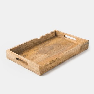 Mela Artisans Scalloped Elegance Serving Tray - 1 of 4