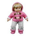 The Queen's Treasures 15 Inch Baby Doll Clothes Pink & Cream Overalls Set