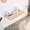Vynxaria Folding Tables - 45-Inch-Wall-Mounted Foldable Table for Small Spaces, Natural - 2 of 4