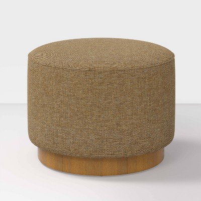 Round Ottoman with Plinth Base - Hearth & Hand™ with Magnolia