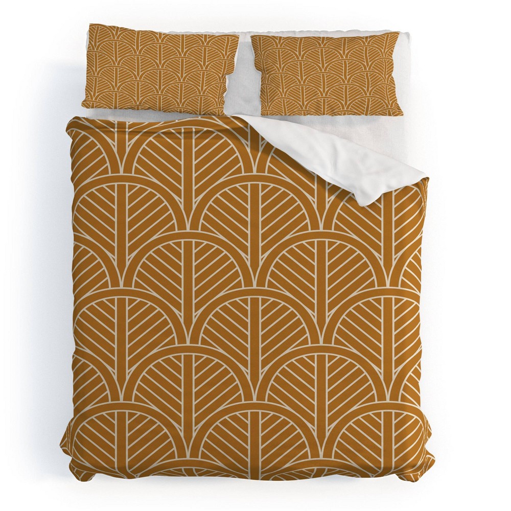 Photos - Bed Linen Deny Designs 2pc Twin/Twin Extra Long Jessica Molina Golden Rattan Fan Pat