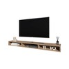Chic Crate-Modern Media Console – Multi-Tier Ash Wood TV Stand w/ Open Storage, Multi-Room Furniture (Oak Finish) - 4 of 4