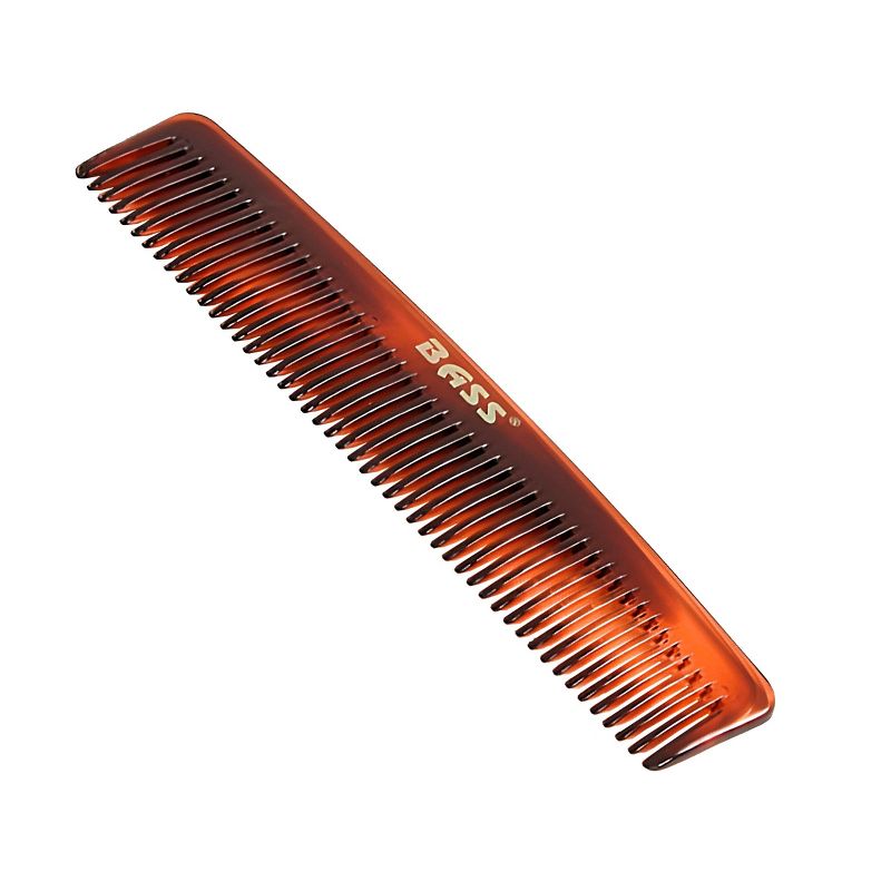 Bass Brushes Tortoise Shell Finish Grooming Comb Premium Acrylic Fine Tooth Style Fine Tooth Style, 2 of 3