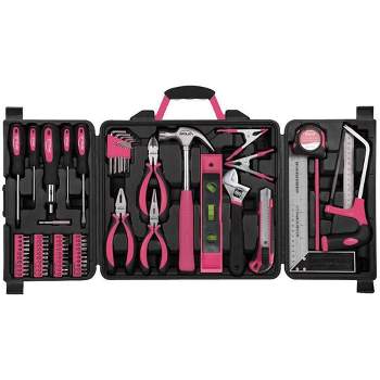 Apollo Tools 71pc DT0204P Household Tool Kit Pink