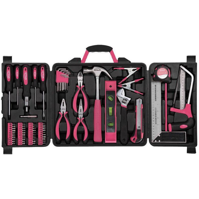 Apollo Tools 71pc DT0204P Household Tool Kit Pink, 1 of 8