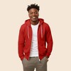 Dalix Donut Embroidered Hoodie Fleece Sweatshirt Zip Front Mens - 3 of 4