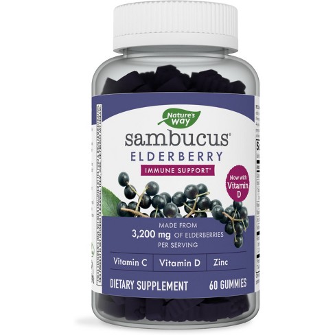 Nature's Way Sambucus Elderberry Gummies with Vitamin C and Zinc - 60ct - image 1 of 4