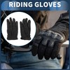 Unique Bargains Motorcycle Gloves Motorbike Dirt Bike Bicycle Racing ATV UTV Sheep Leather 1 Pair - 3 of 4